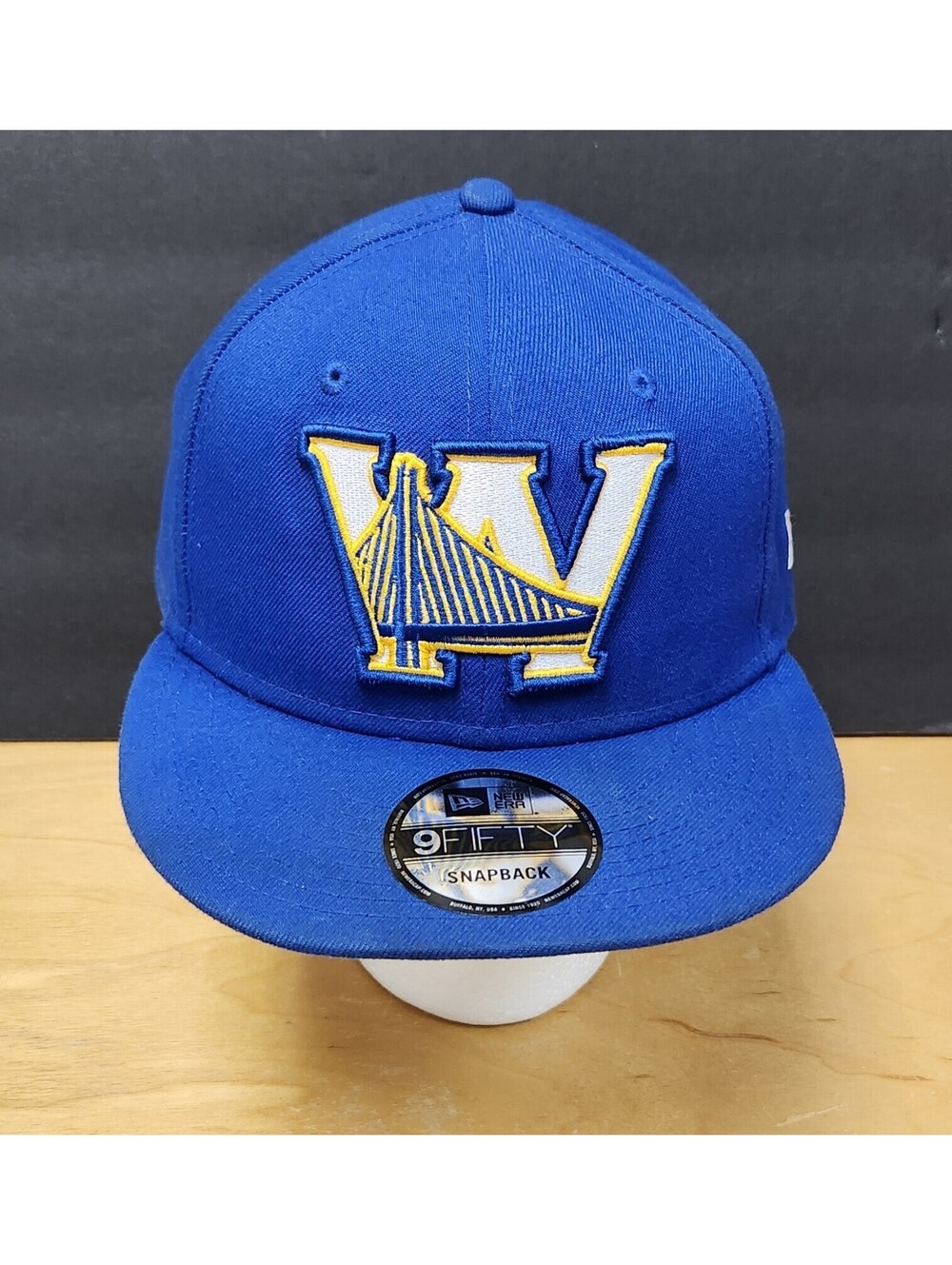 Golden State Warriors New Era 9FIFTY Snapback Hat Back Half Collection NBA Blue